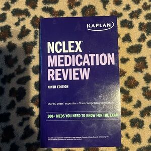 Kaplan NCLEX Medication Guide in Purple and White